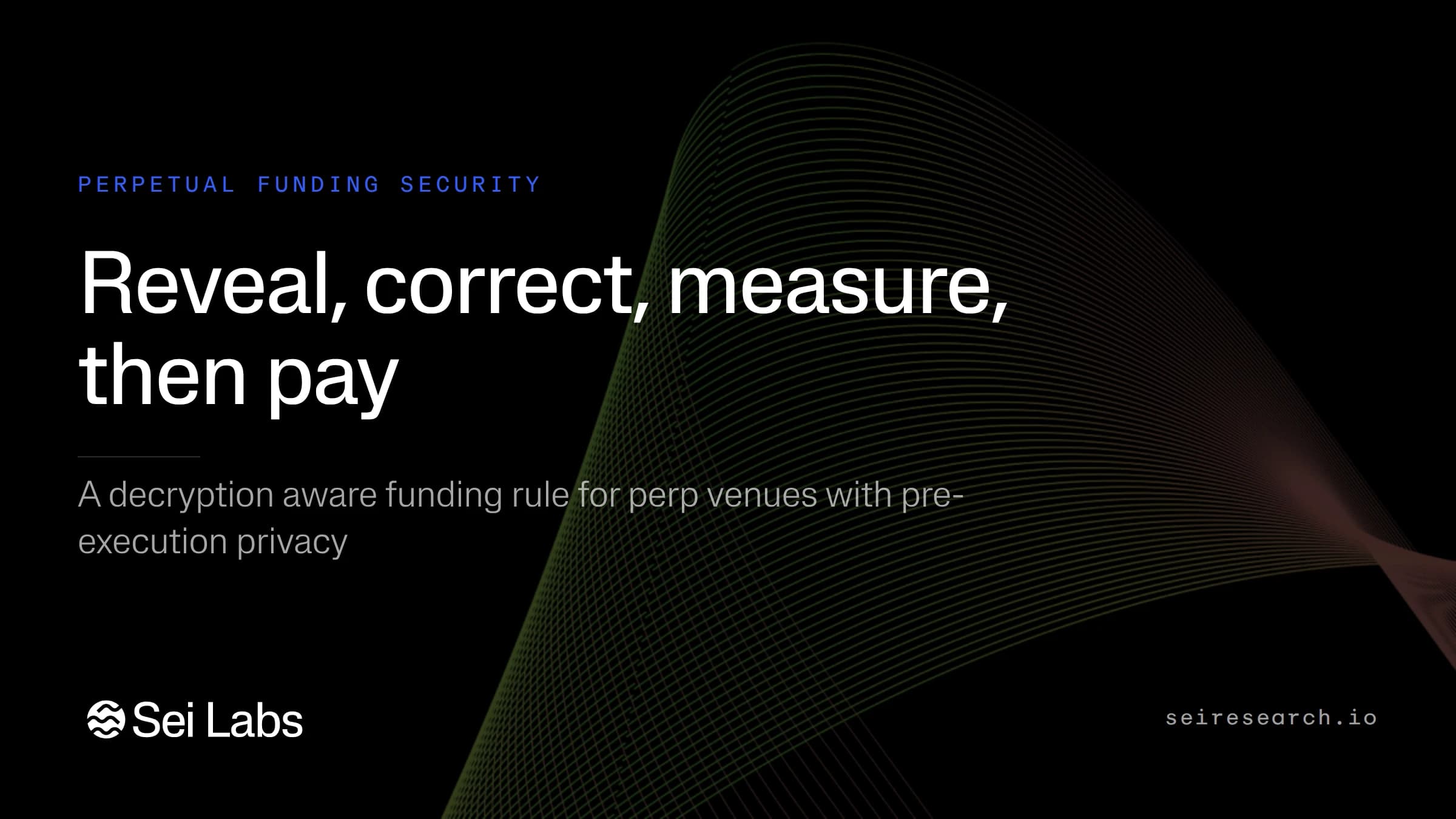 Encrypting the mempool can make perpetual funding easier to attack